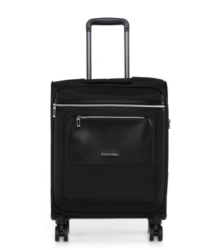 Buy Calvin Klein Black Union Square Range Soft Case Small Cabin Trolley  Online @ Tata CLiQ Luxury
