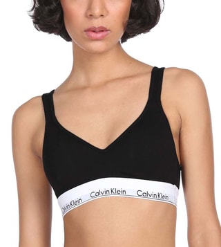 Buy Calvin Klein Underwear Black Regular Fit Sports Bras for Women