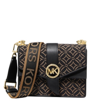 Buy MICHAEL Michael Kors Husk Logo Medium Cross Body Bag for Women Online @  Tata CLiQ Luxury