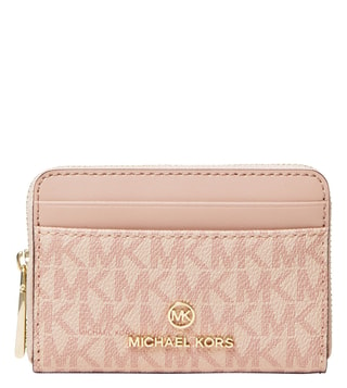 Buy MICHAEL Michael Kors Pink Logo Medium Coin & Card Case for