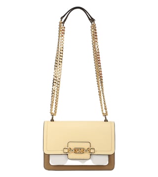 white and gold mk bag