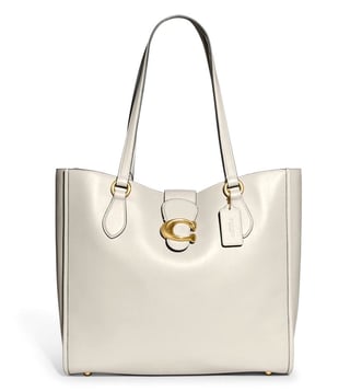 Buy Coach White Theo Medium Tote for Women Online @ Tata CLiQ Luxury