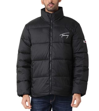 Buy Tommy Jeans Black Regular Fit Puffer Jacket for Men Online