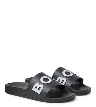 Buy BOSS Black Slide Sandals for Men Online Tata CLiQ Luxury