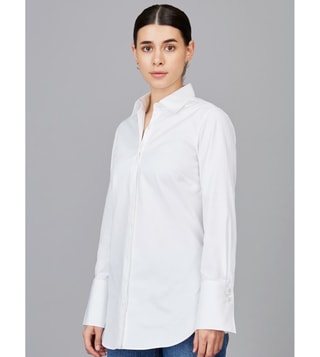 Camessi Collections White The Essential Square-Cut Loose Shirt
