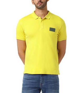 yellow paul and shark polo