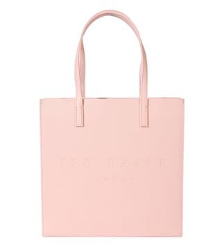 Ted Baker Crosshatch Leather Shopper Bag in Pink