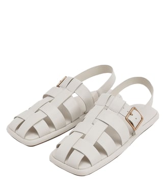 White caged sandals new arrivals