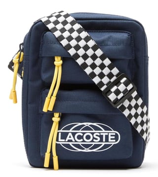 Festival padle hjælpeløshed Buy Lacoste Blue Medium Neocroc Camera Bag for Men Online @ Tata CLiQ Luxury