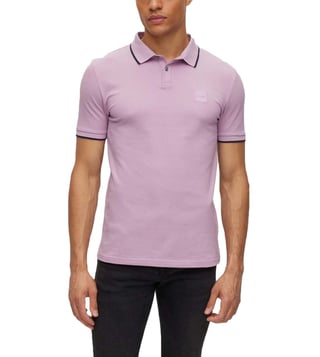 Buy BOSS Light Pastel Purple Slim Fit Polo T-Shirts for Men Online @ Tata  CLiQ Luxury