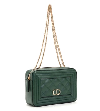 Buy TWINSET Dark Green Medium Shoulder Bag for Women Online @ Tata CLiQ  Luxury