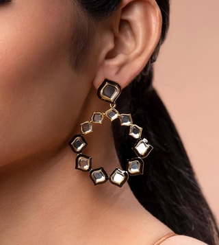 Buy AeTee Crystal Statement Earring Online  Aza Fashions