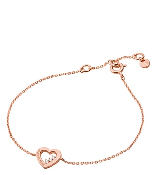 Michael Kors Rose Gold Heart Padlock Bangle  Jewellery from Francis  Gaye  Jewellers UK