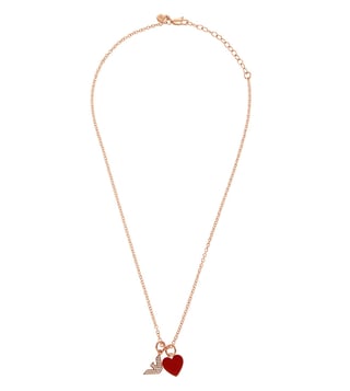 Buy Emporio Armani Rose Gold Sentimental Necklace for Women Online