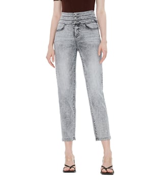 Specialist Megalopolis Drejning Buy Miss Sixty Regular Light Heather Grey High Rise Jeans for Women Online  @ Tata CLiQ Luxury