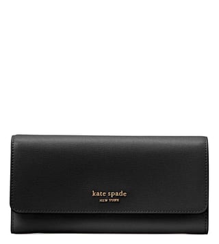 Buy Kate Spade Black Morgan Medium Flap Continental Wallet for
