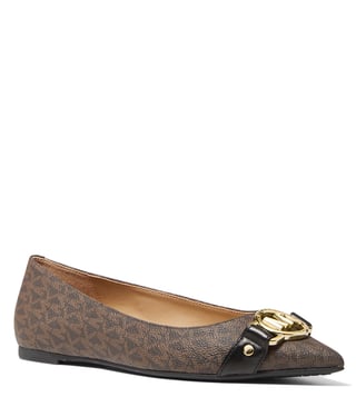 Buy MICHAEL Michael Kors Brown Rory Flex Logo Ballerinas for Women Online @  Tata CLiQ Luxury