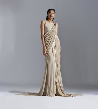 Gown style saree outlet online