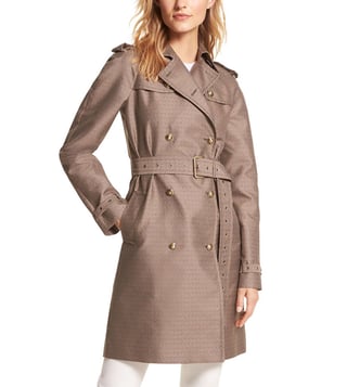 Michael Michael Kors Women's Belted Logo Trench Coat