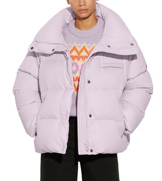 Buy Coach Lavender Comfort Fit Puffer Jacket for Women Online @ Tata CLiQ  Luxury