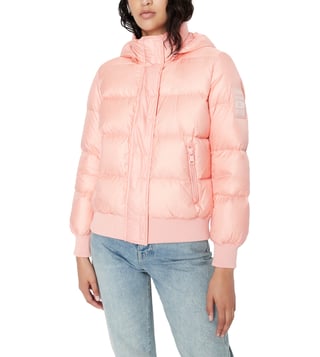 Buy Armani Exchange Pink Icon Logo Puffer Jacket for Women Online @ Tata  CLiQ Luxury