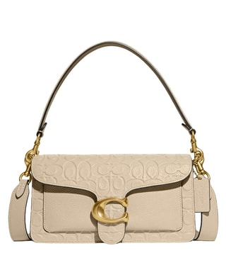 Buy Coach Ivory Tabby Signature Leather Medium Shoulder Bag for