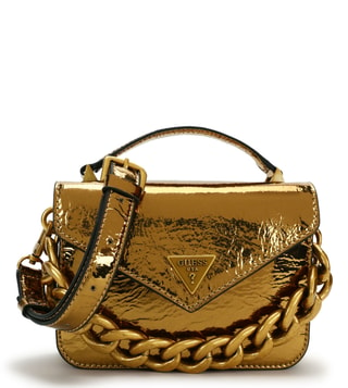 Buy Guess Bronze Retour Mini Satchel for Women Online @ Tata CLiQ Luxury