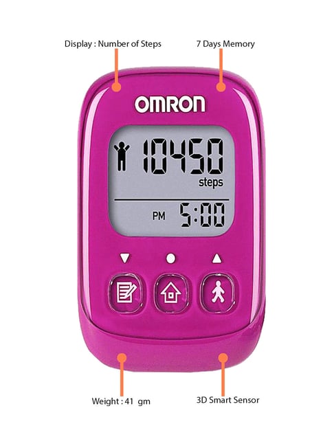 Omron HJ-325 Pedometer Deep Pink