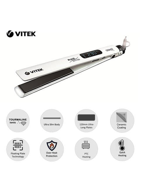 Vitek VT-2309 BW-I 50 Watts Hair Straightener (White)