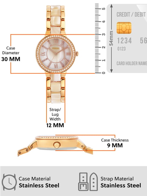 Fossil ES3716I Virginia Analog Watch 