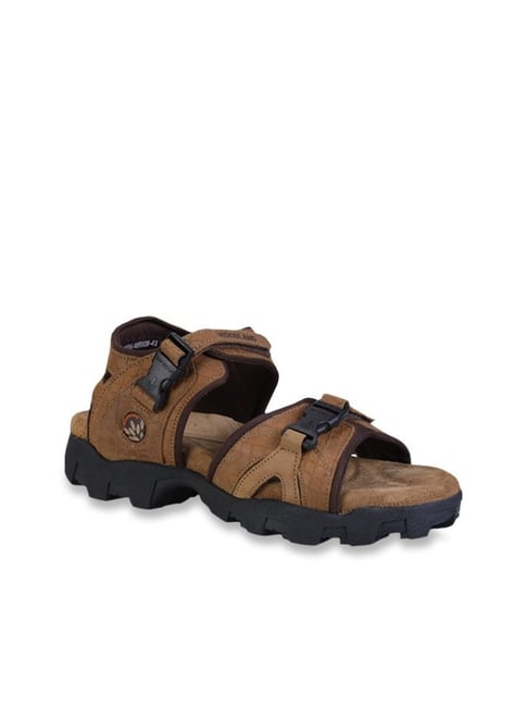 Buy Woodland ProPlanet Men Brown Outdoor Performance Leather Sandals -  Sports Sandals for Men 1373524 | Myntra