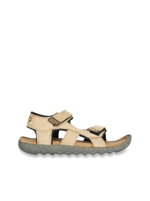 Woodland Men's Beige Floater Sandals