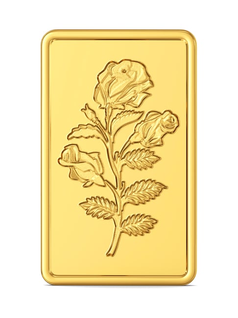 Buy Joyalukkas Flower 24k (999) 50g Gold Bar Online At Best Price