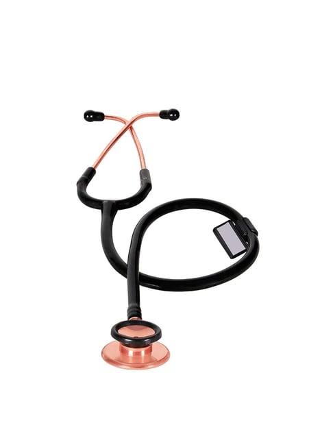 MCP Premium Gold plated Stethoscope For Doctors, Medical Students and Nurses (Rose Gold/Black)