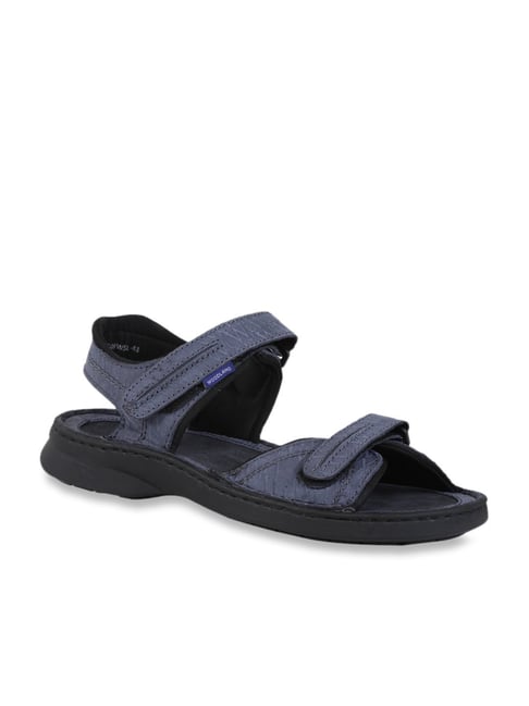 Buy Woodland Men Blue Leather Sandals - Sandals for Men 7230455 | Myntra