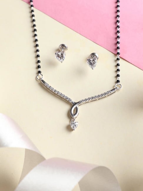 Clara Mila 92.5 Sterling Silver Mangalsutra Set-picture-14