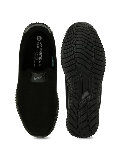 Buy Campus Oxyfit Black Walking Shoes 