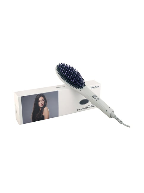 Alan Truman AT-200 Hair Styling & Straightening Brush (White)