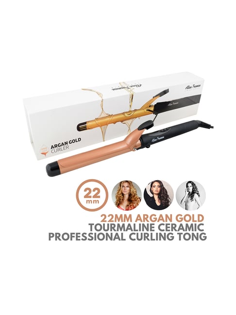 Alan Truman Argan 22mm Infused Hair Curler (Black/Gold)