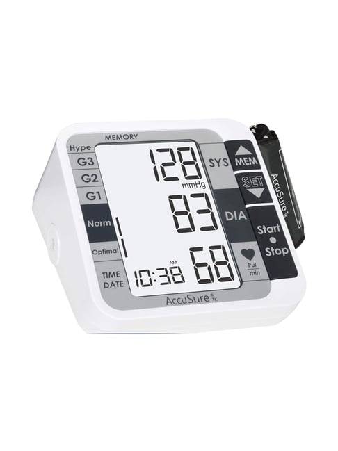 AccuSure TK Blood Pressure Monitor with MWI Technology (White)