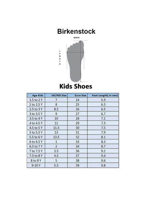 Chart Birkenstock Size 26 Shoe Size Conversion Chart Birkenstock