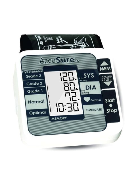 AccuSure TS Blood Pressure Monitor with MWI Technology (White)