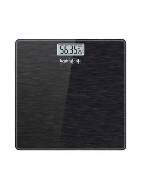 Healthgenie HD-221 Digital Weighing Scale (Brushed Black)