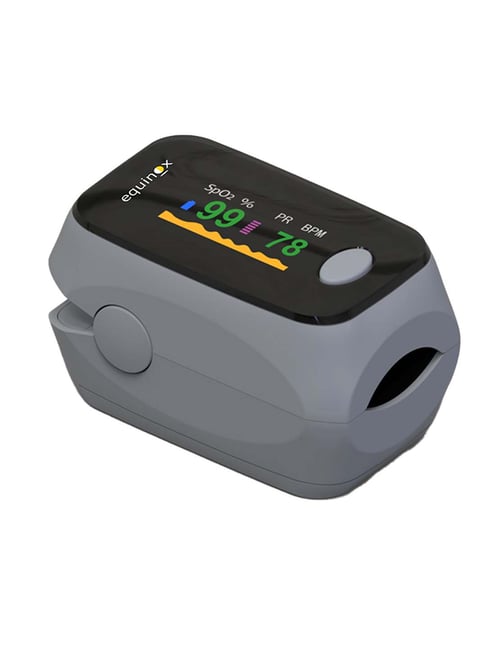 Equinox EQ-OP-109 Fingertip Pulse Oximeter with OLED Display (Grey)