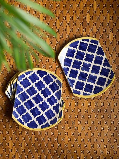 Moroccan Platter Blue Pottery