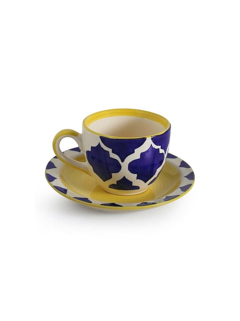 Buy ExclusiveLane Handpainted Cup & Saucer at Best Price Tata CLiQ