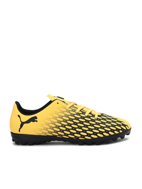 Puma Kids Spirit III TT Jr Yellow & Black Football Shoes