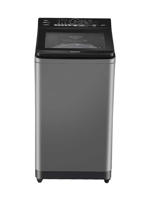 Panasonic 8 kg Fully Automatic Top Load with In-built Heater Grey  (NA-F80X9CRB)