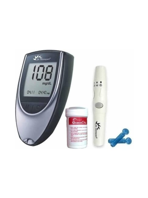 Dr Morepen Dr.Morepen GlucoOne BG-03 Glucometer with 50 Strips Pack (Black)