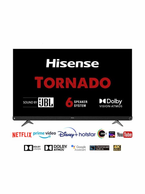 Tata Cliq - Hisense 164 cm (65 Inch) Android Smart 4K UHD LED TV 65A73F w/ Dolby Vision & ATMOS